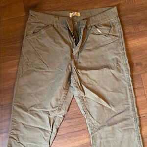 Casual Olive Green Pants